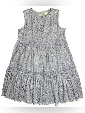 Crewcuts Tulle Sparkle Tiered Dress Gray 7